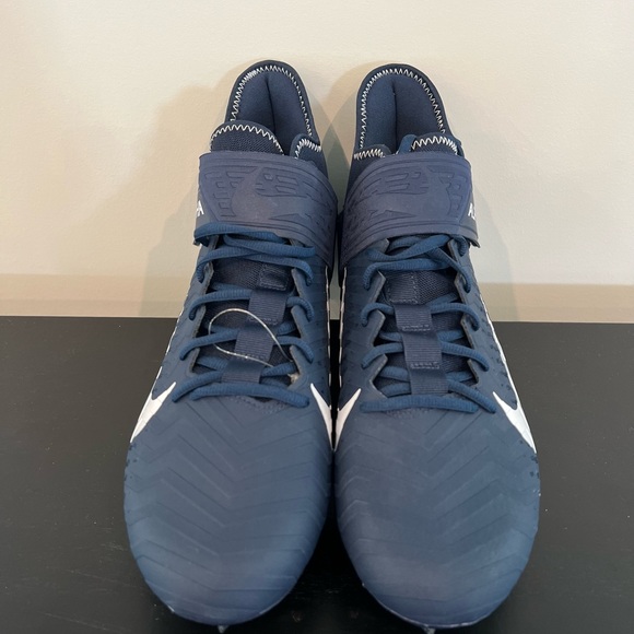 Size 12 Nike Alpha Menace Pro 2 Mid Football Cleats Navy Blue BV3945-404 NEW main image 6